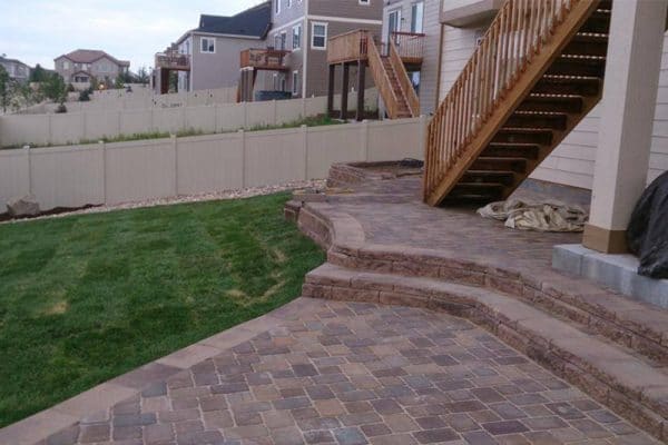 pavestone patio installation